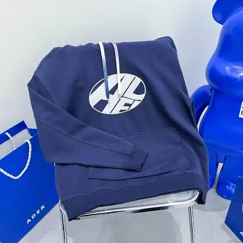 ader error small 1654 2022秋冬新款刺绣情侣款套头连帽重磅卫衣