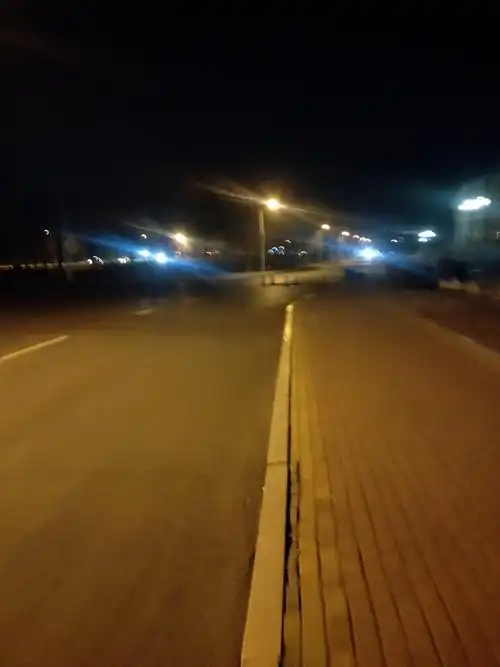 美丽的冬景,夜晚的冬天!