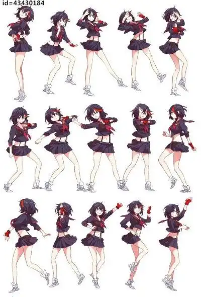 【侵删致歉】姿势问题 流子为例1 连贯动作