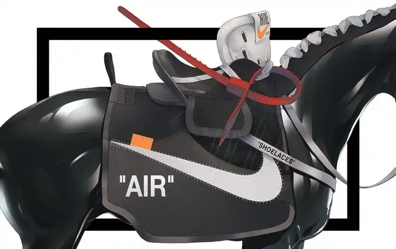 每一张都是壁纸系列!virgil abloh x nike主题插画超酷!