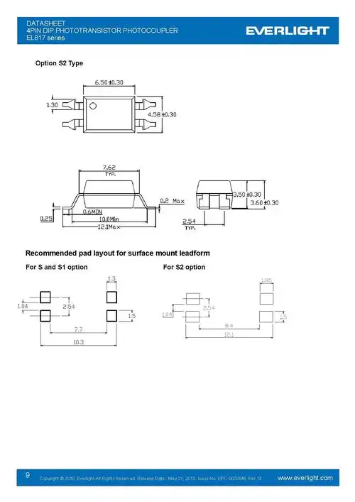 光电耦合器 光耦 817c 亿光原装正品 光耦续电器