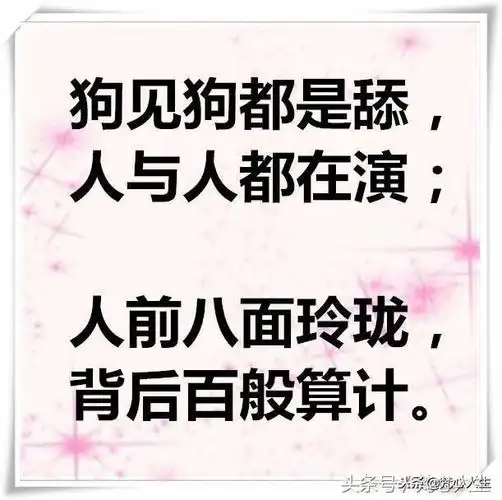 狗见狗那是舔人与人却在演