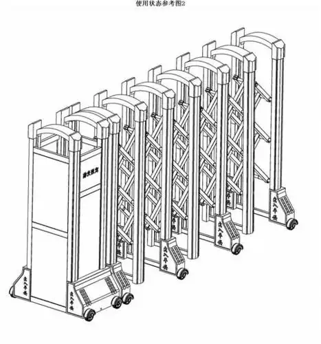 校门口伸缩门简笔画 简笔画图片大全-蒲城教育文学网