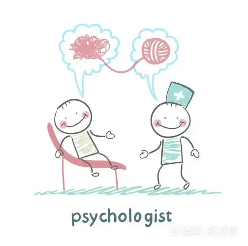 心理学家说,对于患者来说,和解决问题插画-正版商用图片1e8hye-摄图新