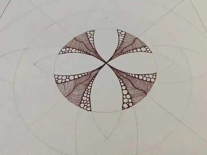 zentangle2022禅绕画分享opus茶色纸砖