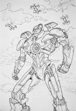 危险流浪者机甲简笔画 危险流浪者全体怎么画简笔画环太平洋的机甲环