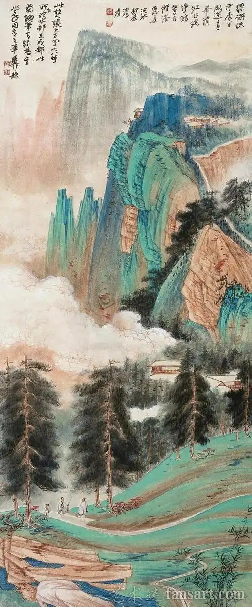 张大千水墨山水画欣赏60p