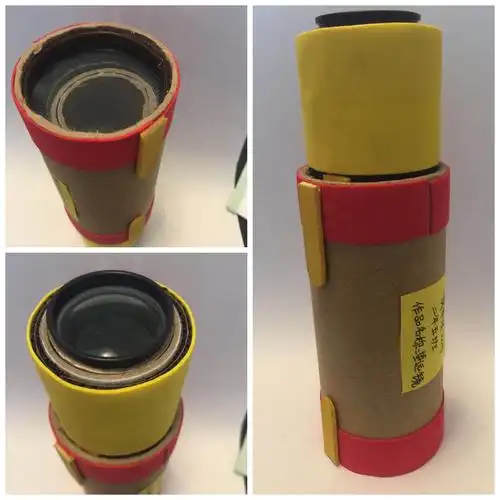 我用废旧纸筒和菲林筒制作望远镜.