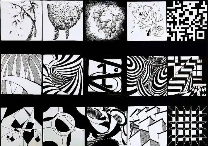 设计学类19-6班 点线面 构成作业
