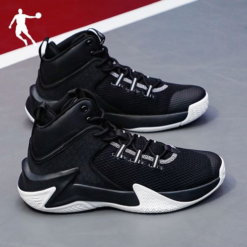 乔丹篮球鞋男鞋夏季新款黑色网面运动鞋官方旗舰店正品高帮球鞋男