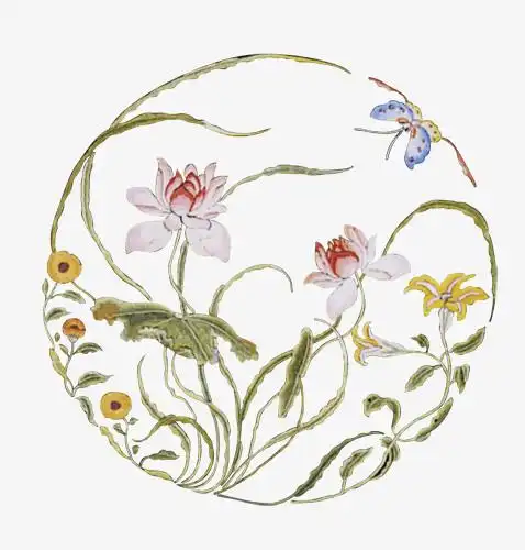 本设计作品为古风图案图片素材,格式为png,尺寸为478x500,下载后