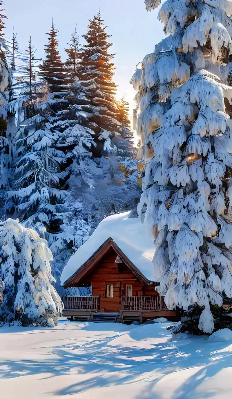 治愈如果有颜色,那一定是雪白色……#唯美意境 #雪景 #抖音 - 抖音