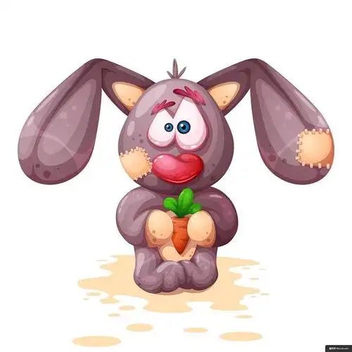 卡通 插图 动画片 动物 滑稽 可爱 卡.