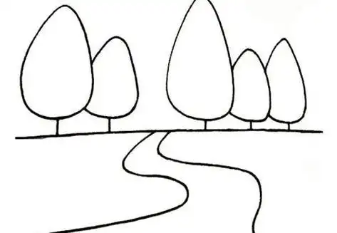 小路简笔画小鹿简笔画简单又漂亮