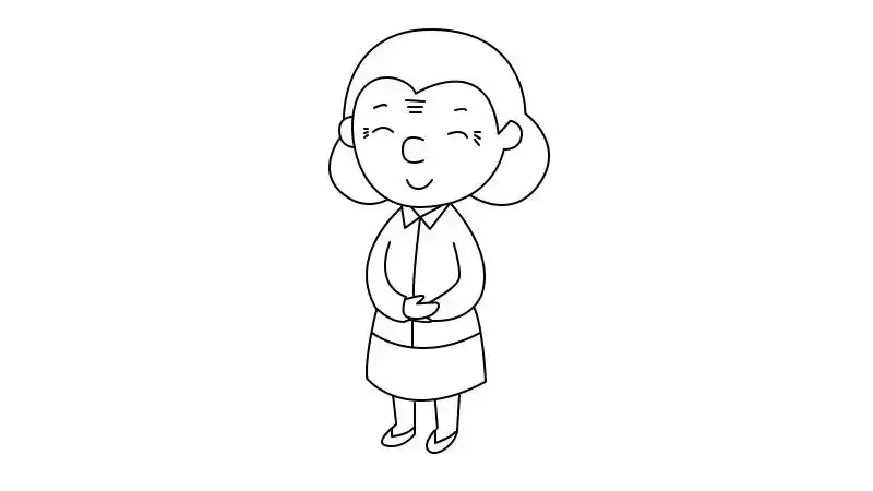 奶奶简笔画