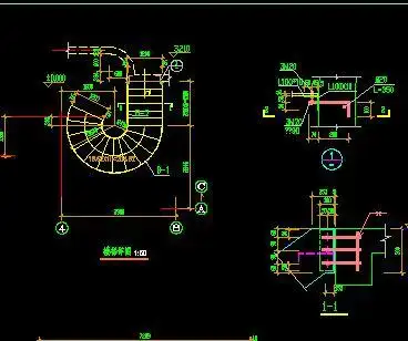 圆弧楼梯大样详图