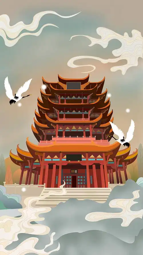 黄鹤楼|插画|创作习作|一个好处 - 原创作品 - 站酷 (zcool)