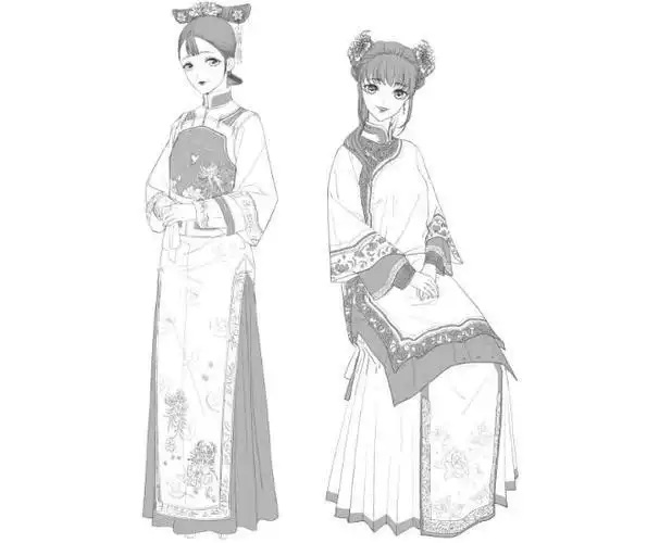 格格头像简笔画