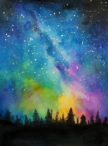 给我爱的人画一幅画——星空