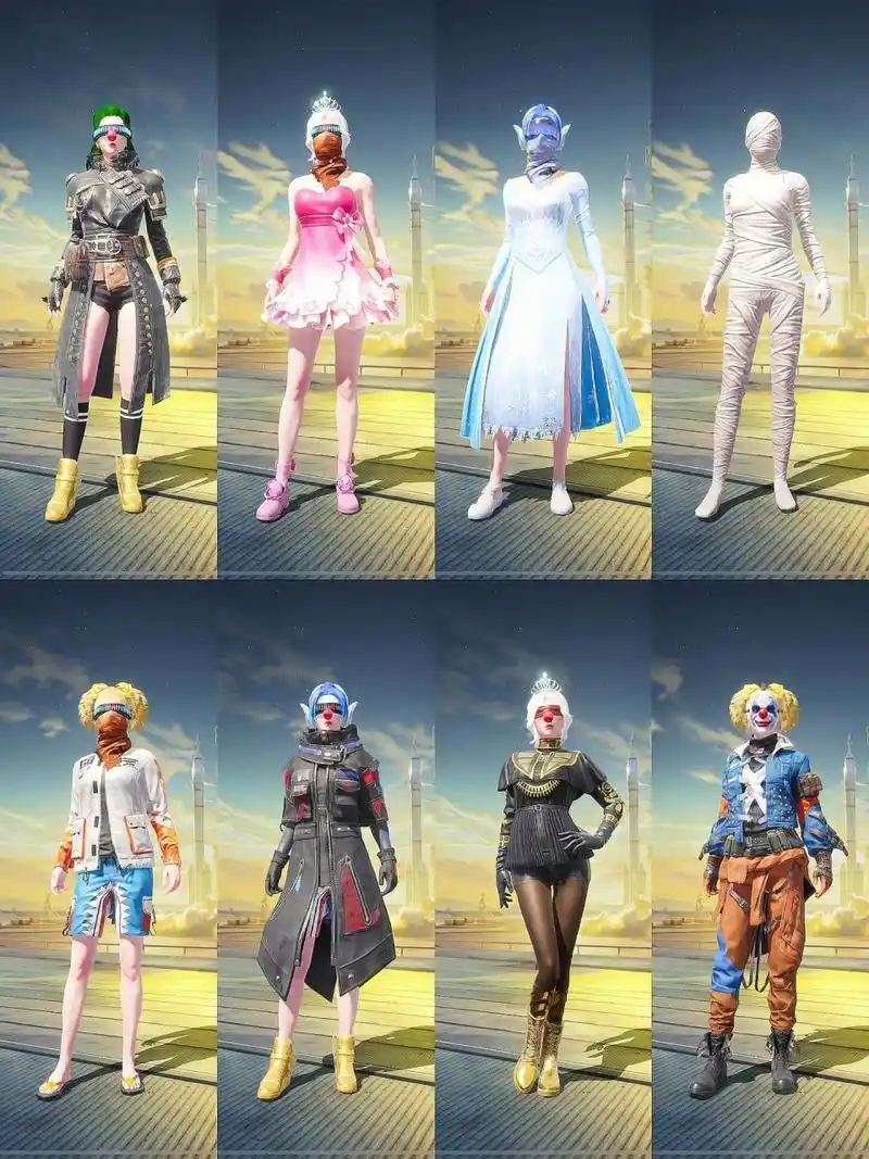 一些我很喜欢的身法穿搭 放客眼镜真的超级百搭 和平精英 和平精英