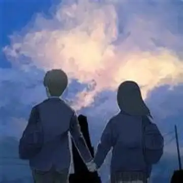 幸福唯美的背影,情侣头像图片-回车桌面