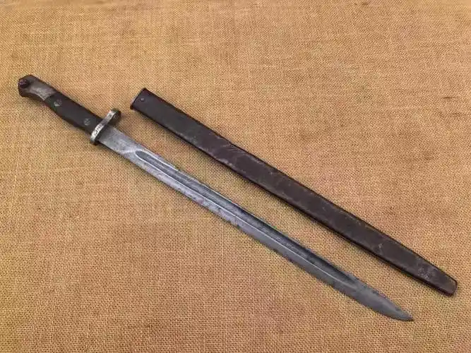 抗战时期长中正式刺刀真品图片实拍