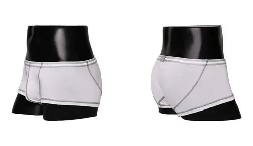 凸哈社潮流撞色线运动吸汗透气舒适性感男士平角四角裤 男内裤