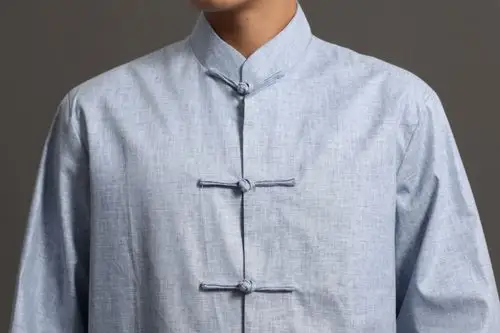 复古亚麻男士唐装秋装男士长袖棉麻中式汉服中国风立领居士服外套