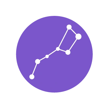 扁平化图标北斗七星符号