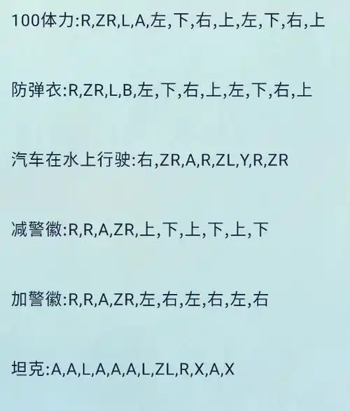 switch侠盗飞车罪恶都市grandtheftautovicecity秘籍介绍