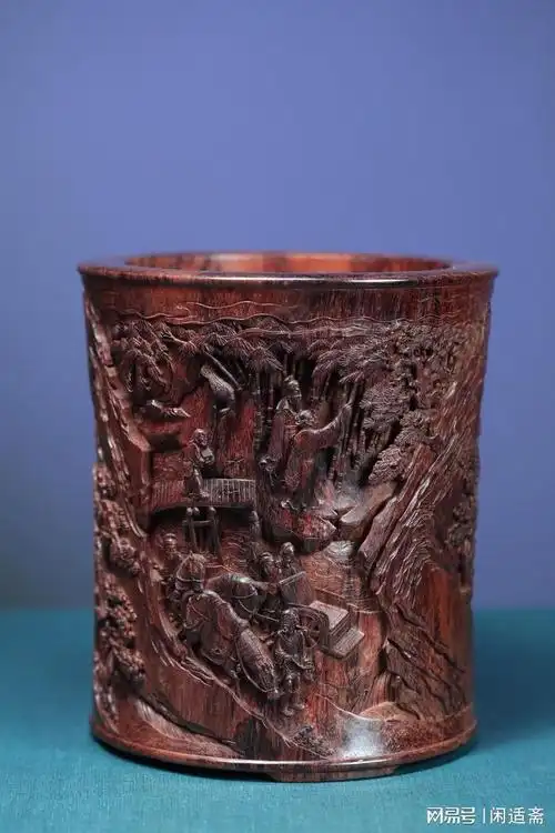 文房雅赏海南黄花梨笔筒醉翁亭记