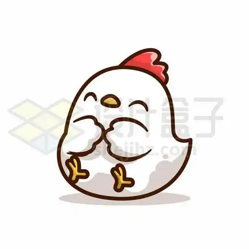 卡通小鸡小白鸡2187862矢量图片免抠素材材质贴图ui设计表情包简笔画