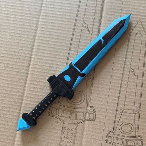 迷你世界能量剑儿童游戏玩具剑我的世界玩具剑我的世界终之剑木质