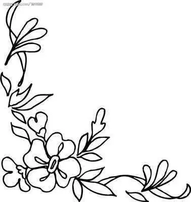 简单黑板报花边简笔画