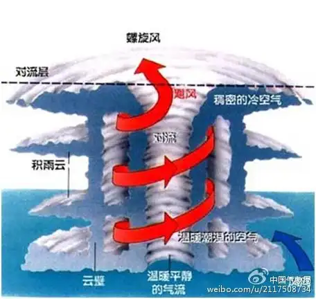 台风内部的对流运动