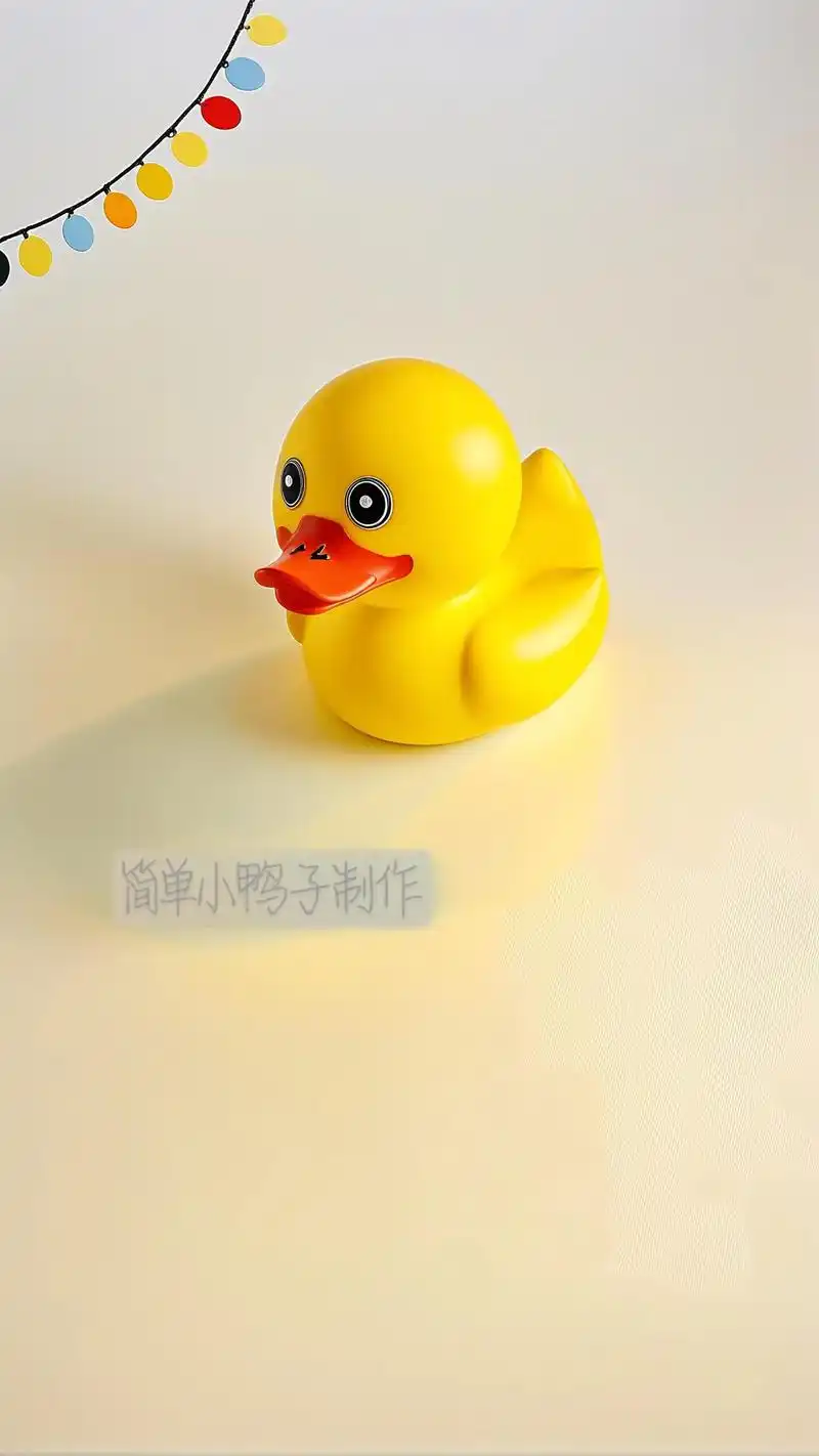 这是一个超简单的彩泥手工,教你制作可爱的小鸭子!