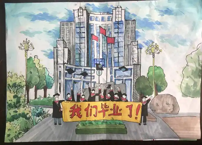 德州学院大学生手绘漫画毕业照 创意礼物为毕业生送祝福|德州云-德州