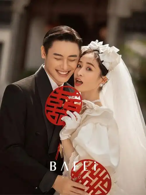 90年代复古婚纱照重温父母爱情故事婚纱照