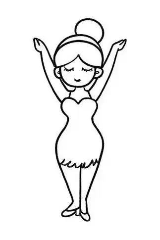 💃拉丁舞简笔画✨