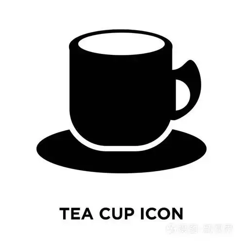 茶杯图标矢量隔离在白色背景标志概念上,茶杯标志在透