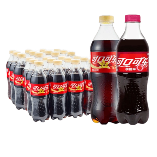 可乐新品可口可乐香草樱桃零度500ml12瓶碳酸饮料碳酸饮料