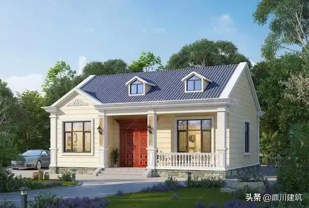 一层别墅效果图, 农村自建房一层别墅效果图(6套一层自建别墅) | 旭顺