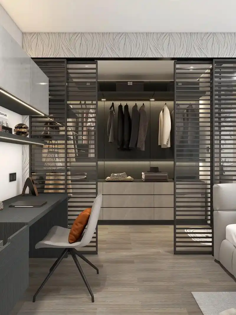 充满现代感的黑白灰卧室