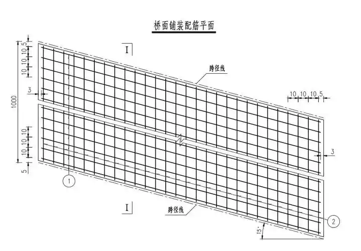 桥梁上部标准横断面图,空心板一般构造图,空心板中板普通钢筋布置图