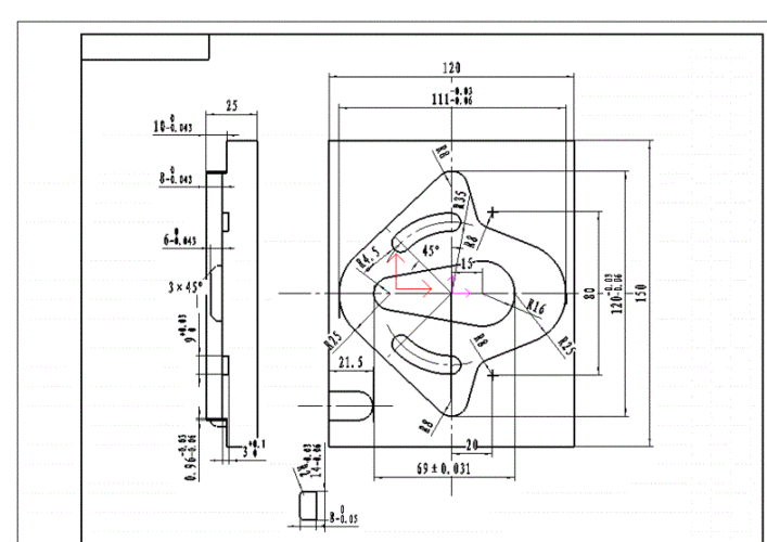 铣床练习加工图纸,学生组.doc