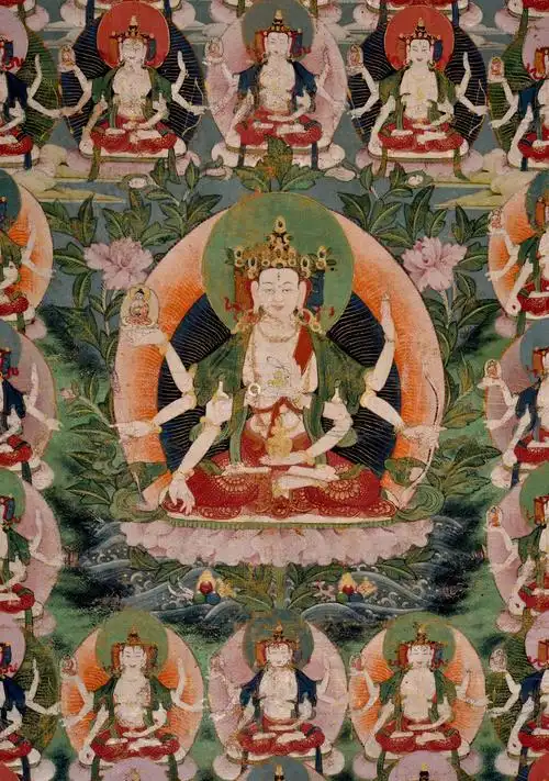 18世纪尊胜佛母唐卡