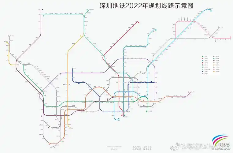 最新深圳地铁2022年规划线路图