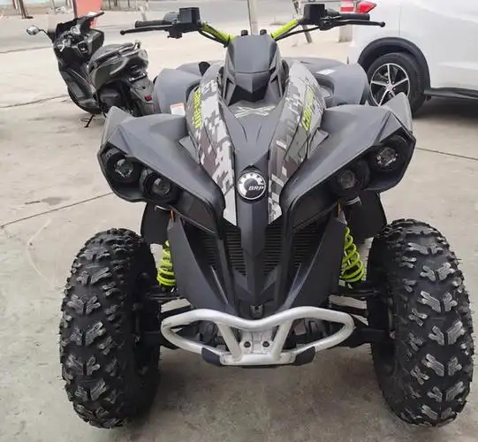 苏北摩友花6万元买辆庞巴迪叛逆者,四轮越野摩托,迷彩身超硬派