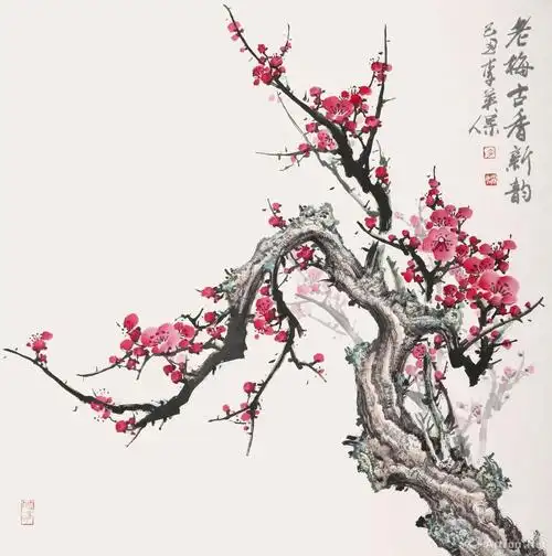 梅花系列029_梅花系列作品_李英保作品展_李英保在线作品_李英保官方