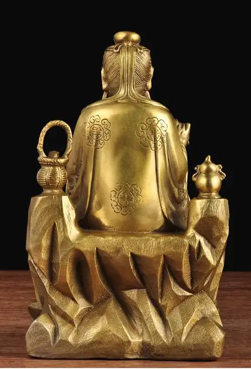 全铜像药王菩萨药王神像摆件孙思邈像医圣装饰中医药店铺居家供奉 8.